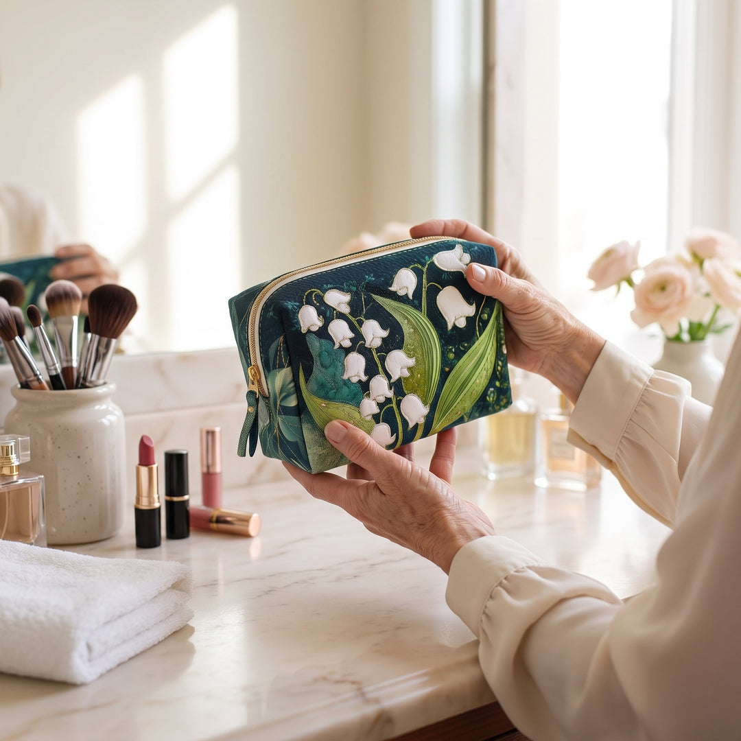 Lily Grace Quilted Makeup Bag