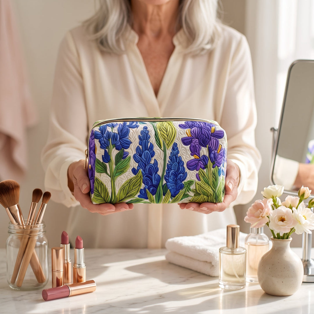 Bloom of Light Quilted Makeup Bag