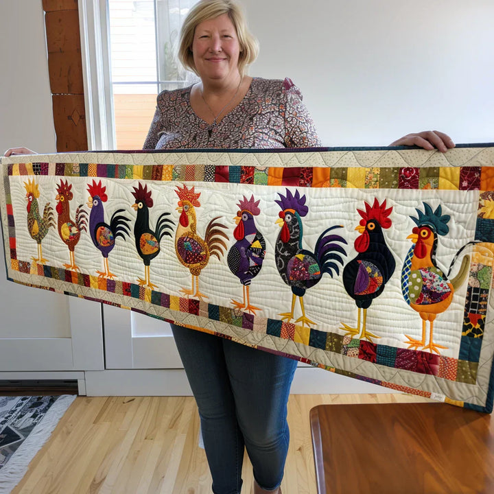 Quilted Table Runner - Bird Parade