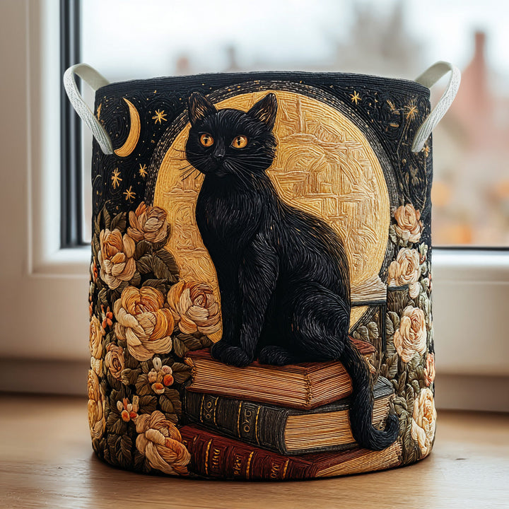 Cat Quilted | Handcrafted Basket