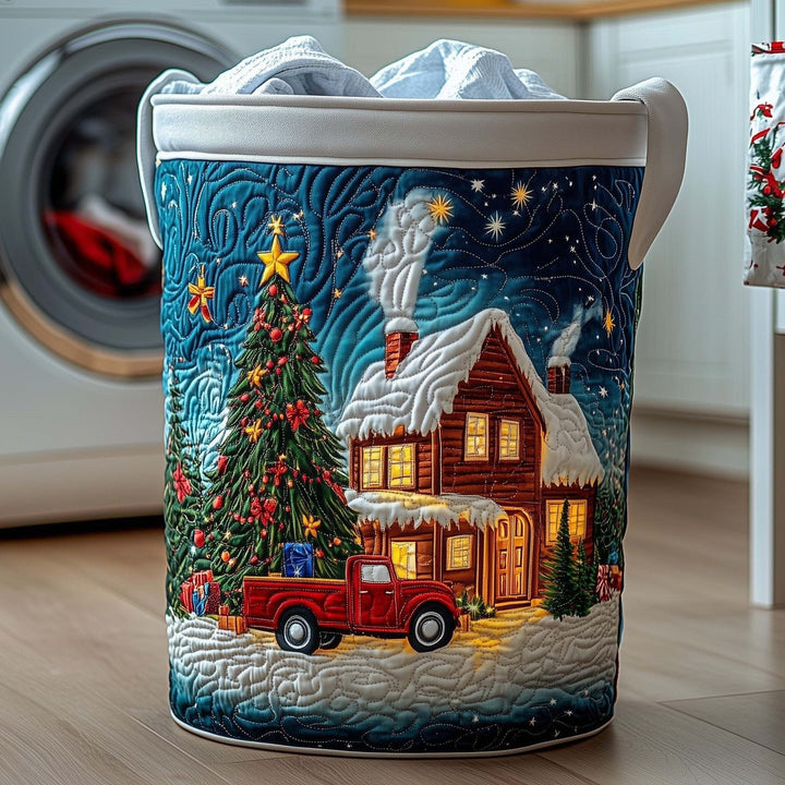 Joy | Christmas Eve Cottage Glow Laundry Basket