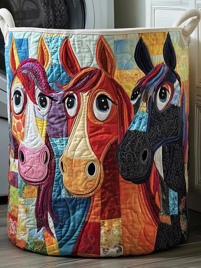 Dusty | Whimsical Horse Laundry Basket